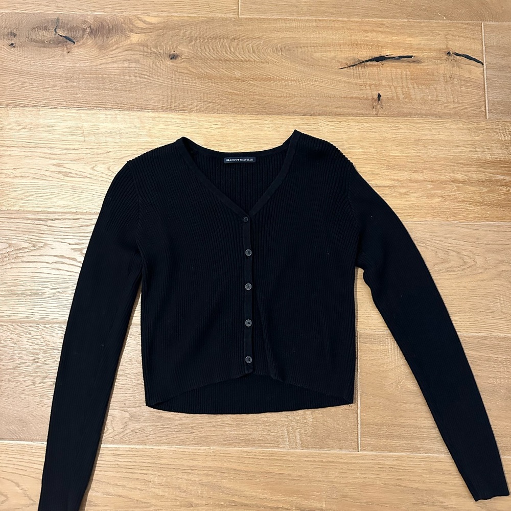 Brandy Melville ribbed black cardigan/ sweater